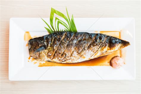 黑甜酱烤鲭鱼日式料理高清图片下载-正版图片503251163-摄图网