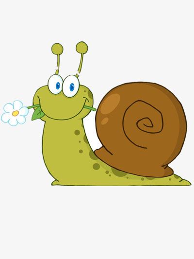 矢量卡通蜗牛插图AI素材免费下载_红动中国
