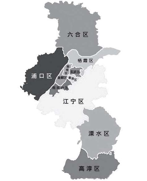 南京行政区划图图片