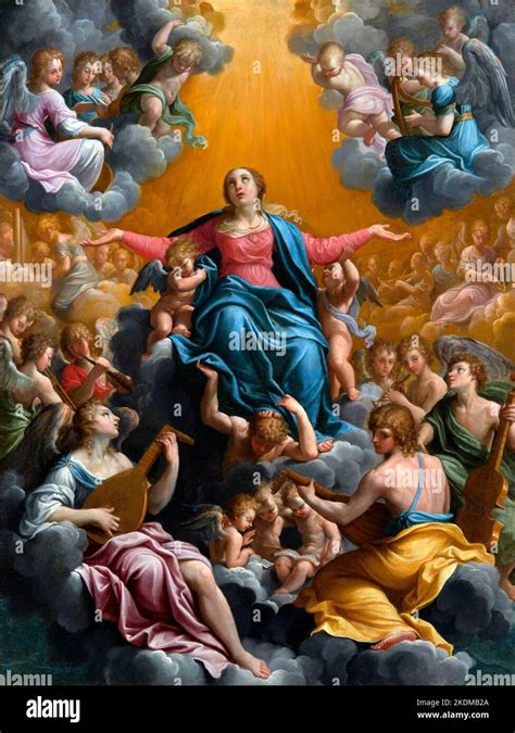 The Assumption of the Virgin by Guido Reni (1575-1642), oil on copper ...
