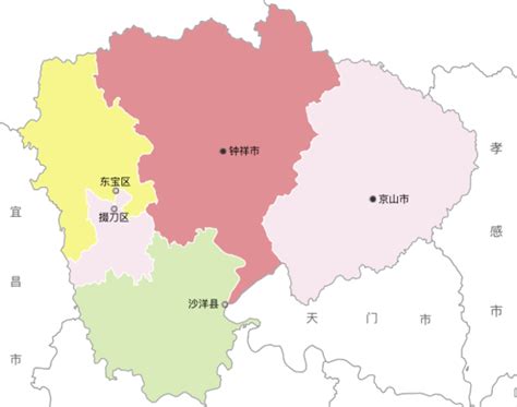 荆门市有哪几个区哪几个县？