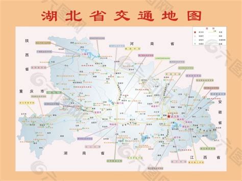 湖北省交通地图矢量免费下载素材免费下载(图片编号:3231030)-六图网