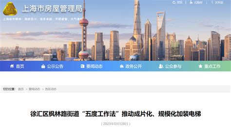 上海市徐汇区枫林路街道“五度工作法”推动成片化、规模化加装电梯_手机新浪网