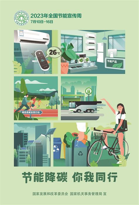 绿色清新节能宣传周环保珍惜能源节约用电海报图片下载 - 觅知网