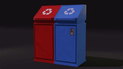 3D model GARBAGE SORTING WASTE COLLECTION ENVIRONMENT low-poly model VR ...