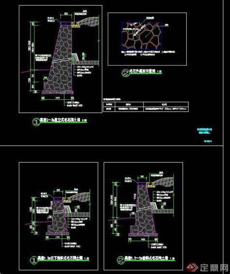 道路建设挡土墙标准cad施工图纸_城市道路施工图_土木在线