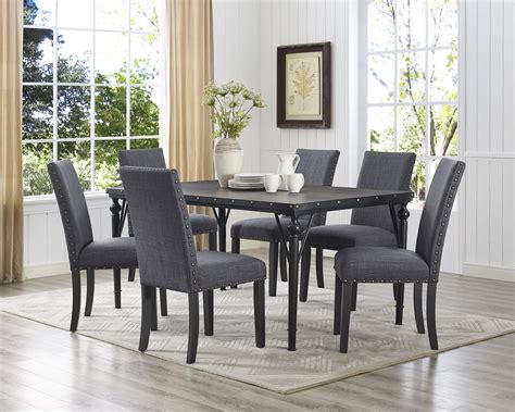 Dining Set-Oval Dining Table With Leaf And Dining Chairs-Finish ...