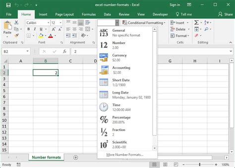 Number Formats In Excel | Deskbright