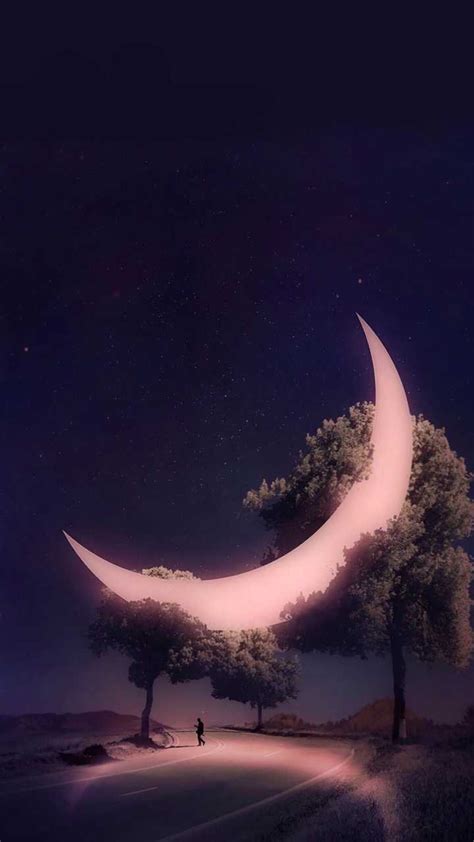 星空月亮唯美背景插画图片下载-正版图片400283810-摄图网