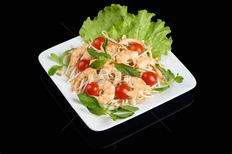 越南菜沙拉配虾豆芽和西红柿高清图片下载-正版图片505435909-摄图网