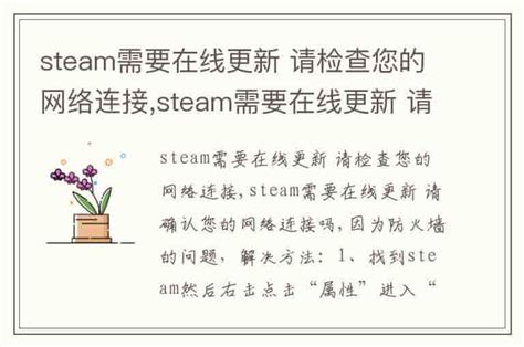 steam需要在线更新 请检查您的网络连接,steam需要在线更新 请确认您的网络连接吗-兔宝宝游戏网