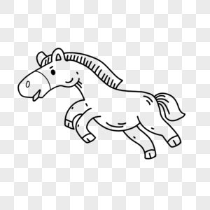 马简笔画图片