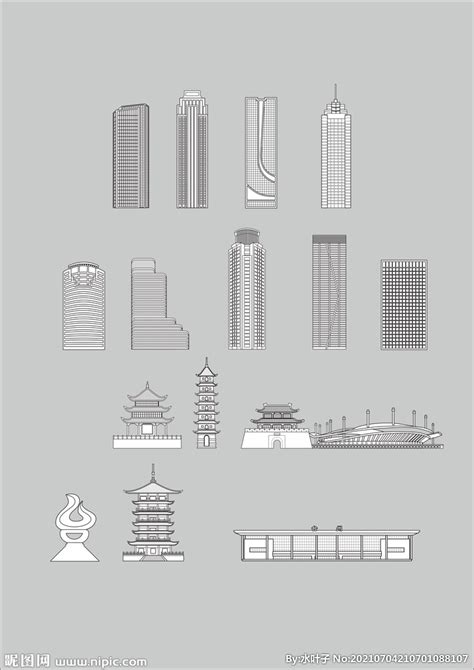 2个台州椒江保利现代风格商业综合体建筑设计方案SU模型[原创]