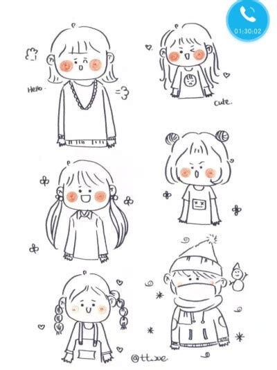 ins风简笔画图片