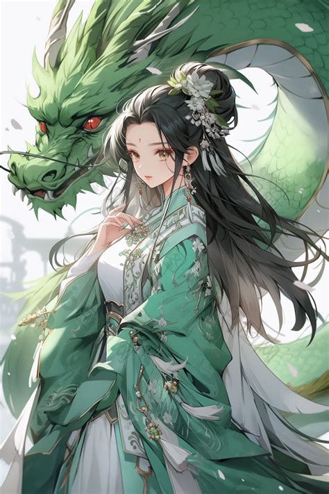 古风龙人图片