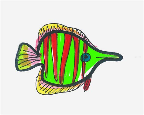 小金鱼简笔画画法（分步）,小金鱼简笔画图片_动物简笔画