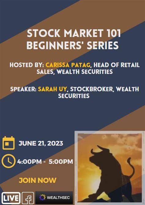 Stock Market 101 Beginners’ Series – Wealth Securities Inc.