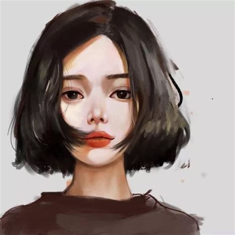 短发头像复古风动漫女生