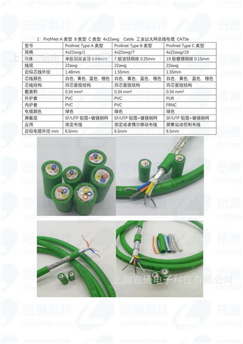 4芯绿色工业级profinet通讯网线PN总线标准电缆 pnet四芯屏蔽网线-阿里巴巴