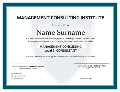 Management Consulting Certificate - Level 2 - Global Innovation ...