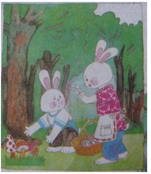 小学三年级看图作文范文：《小兔采蘑菇》_三年级作文_奥数网