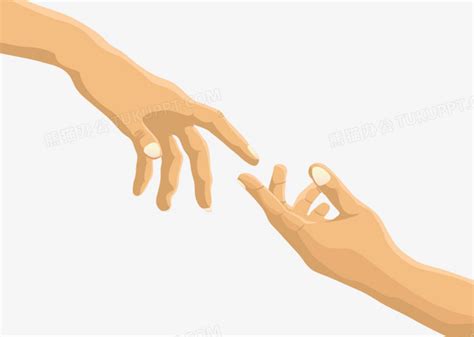 卡通女性的手触碰男性的手素材PNG图片素材下载_图片编号8202151-PNG素材网