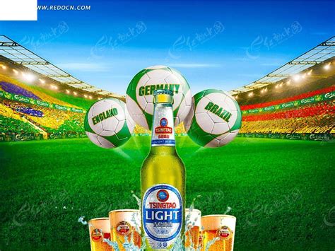 啤酒世界杯促销广告设计素材PSD免费下载_红动网