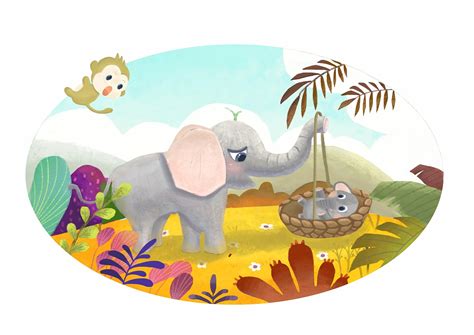 小象当妈妈了#|插画|儿童插画|麦杍 - 原创作品 - 站酷 (ZCOOL)