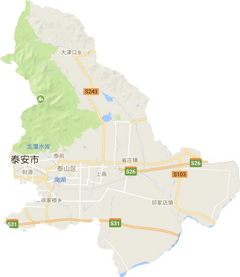 泰安市行政区划图图片