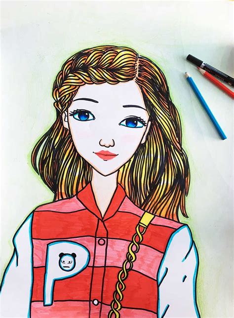 线描人物图片