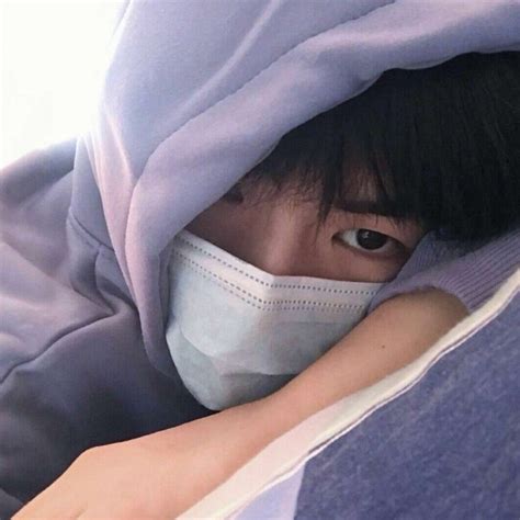 口罩男生头像图片