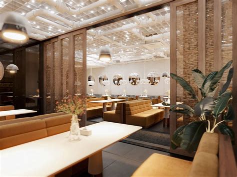 上海前滩澜臻餐厅-美食广场设计-员工餐厅设计-餐厅设计-金枫设计