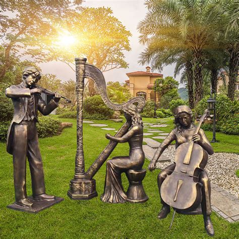 现代雕塑_玻璃钢现代音乐人物拉弹竖琴雕塑公园校园西方餐厅摆件 - 阿里巴巴
