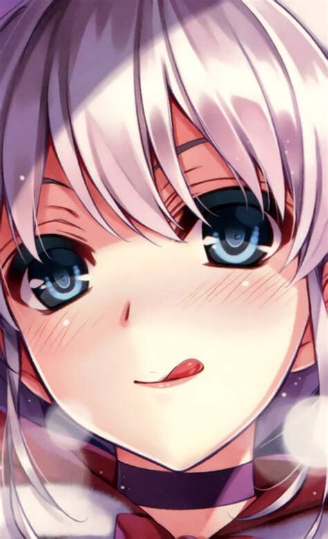 闭眼甜美女生头像动漫版