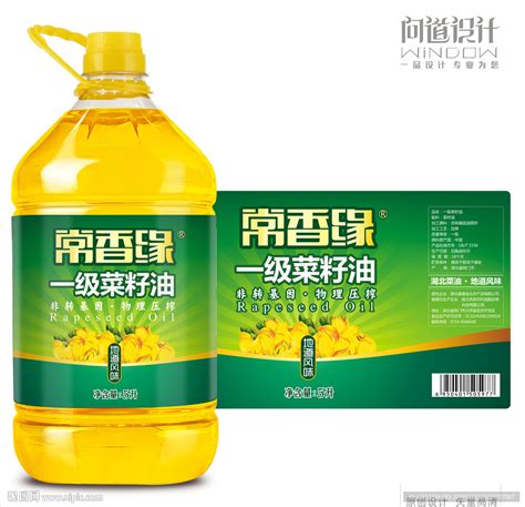定制菜籽油瓶贴芝麻油标签茶籽油商标设计山茶油花生油不干胶印刷-淘宝网