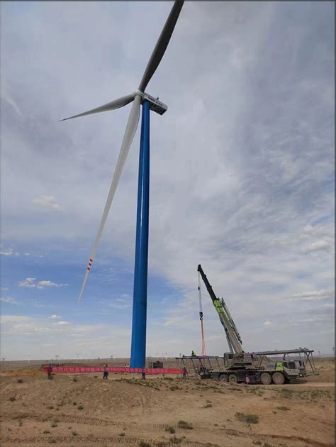 易事特甘肃临泽板桥镇100MW风电项目首套塔筒顺利完成吊装-国际风力发电网