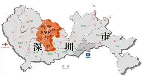 深圳行政区地图图片