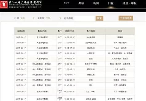 【上海电影节】排片表出炉，八点开售！你抢到票了吗？|界面新闻 · 娱乐