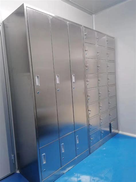 304不锈钢更衣柜员工储物柜保洁柜带锁餐具柜车间无尘员工鞋柜-阿里巴巴