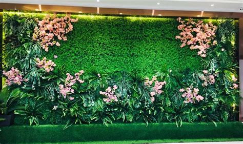 仿真植物墙 背景墙塑料草坪绿植墙 门头店招形象墙仿真花墙面装饰-阿里巴巴