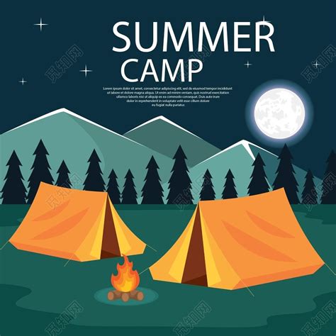 夏令营野外营地帐篷素材免费下载 - 觅知网