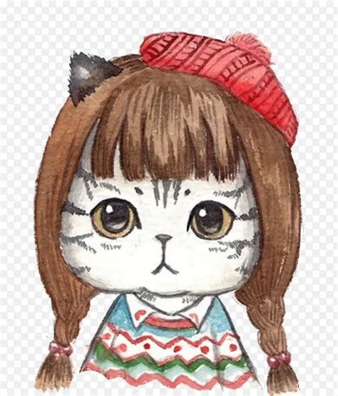 猫假发非主流头像