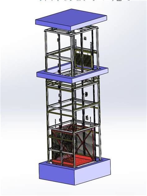 往复式升降机3D模型下载_三维模型_SolidWorks模型 - 制造云 | 产品模型