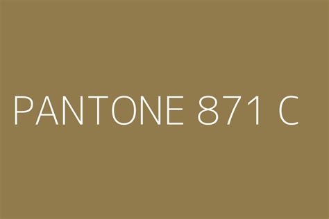 PANTONE 871 C Color HEX code