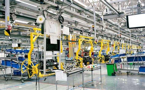 现代工厂高效自动化生产线高清图片下载-正版图片600124600-摄图网