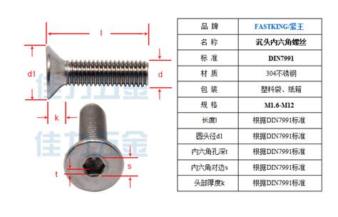 DIN7991 内六角沉头螺钉 10.9级_产品展示_南京东明紧固件有限公司