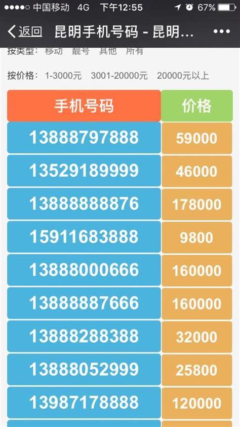 中国移动靓号网上选号攻略，教你如何挑选心仪的靓号-小七玩卡