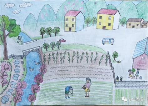 我的家乡绘画简笔画(我的家乡绘画简笔画10岁至12岁) - 抖兔学习网