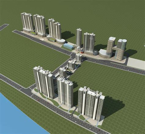 西宁综合体超高层项目 UASU模型 商业综合体SU模型