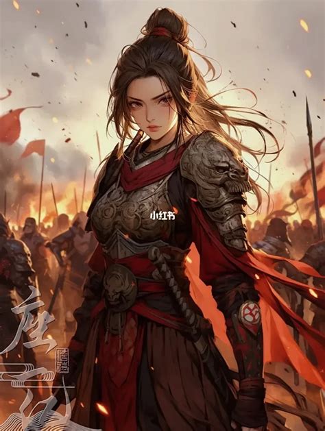 女将军头像古风女生动漫